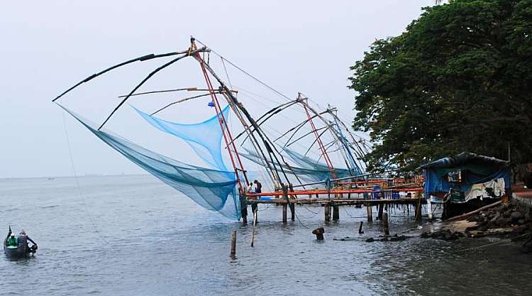 Tecnica di pesca del sud dell'India